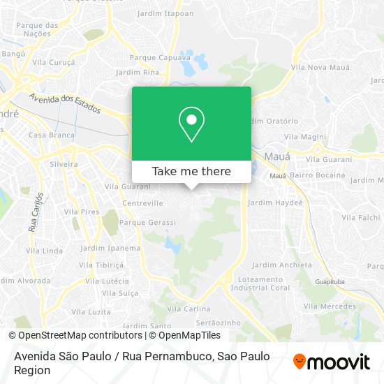 Avenida São Paulo / Rua Pernambuco map