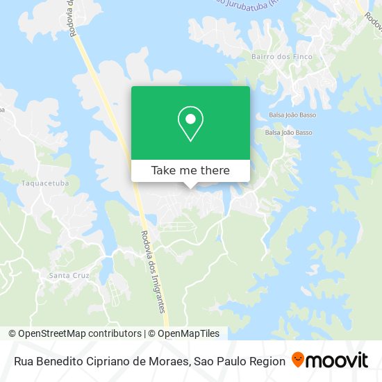 Rua Benedito Cipriano de Moraes map