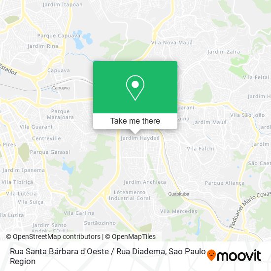 Rua Santa Bárbara d'Oeste / Rua Diadema map