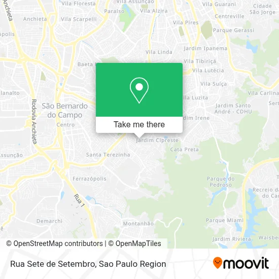 Rua Sete de Setembro map