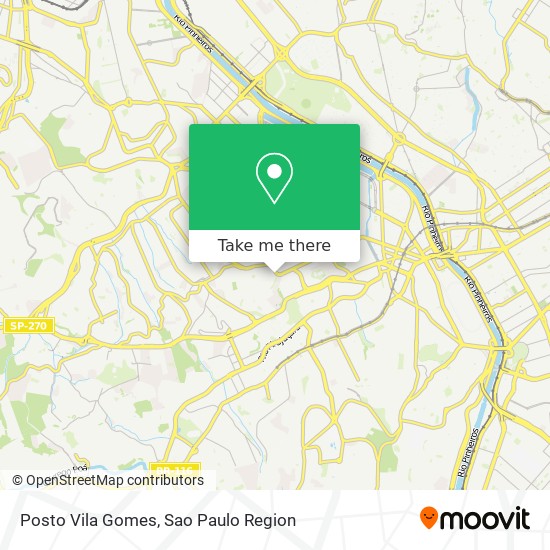 Mapa Posto Vila Gomes