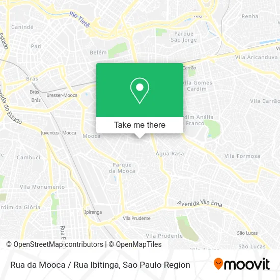 Rua da Mooca / Rua Ibitinga map