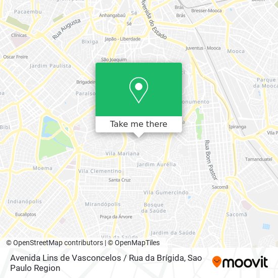 Avenida Lins de Vasconcelos / Rua da Brígida map