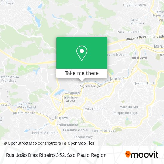 Rua João Dias Ribeiro 352 map