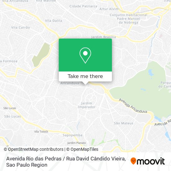 Avenida Rio das Pedras / Rua David Cândido Vieira map