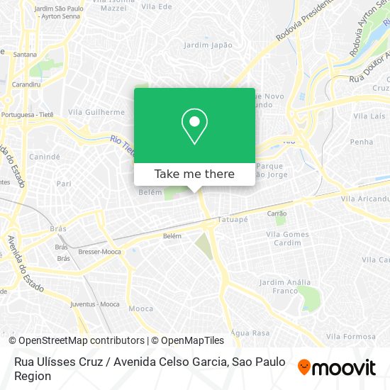 Rua Ulísses Cruz / Avenida Celso Garcia map