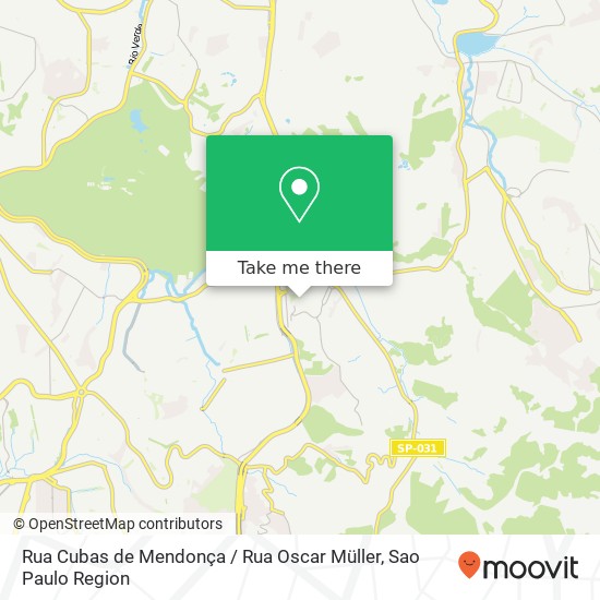 Mapa Rua Cubas de Mendonça / Rua Oscar Müller
