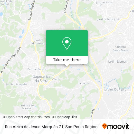 Mapa Rua Alzira de Jesus Marquês 71