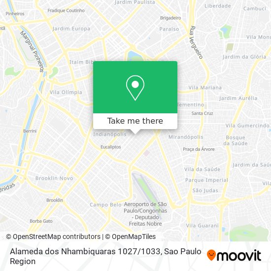 Alameda dos Nhambiquaras 1027 / 1033 map