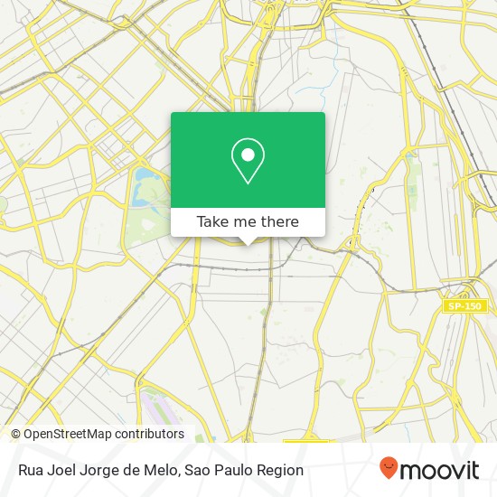 Mapa Rua Joel Jorge de Melo