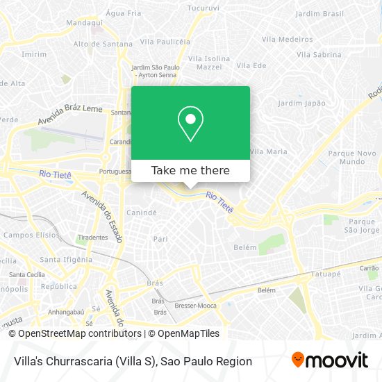 Mapa Villa's Churrascaria (Villa S)