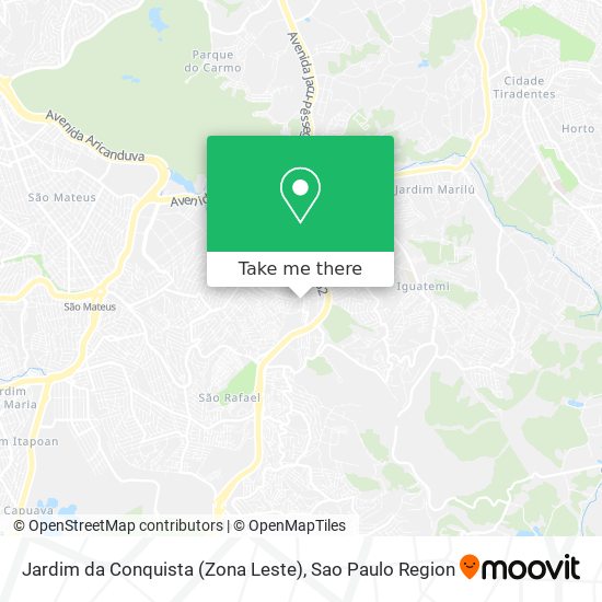 Jardim da Conquista (Zona Leste) map