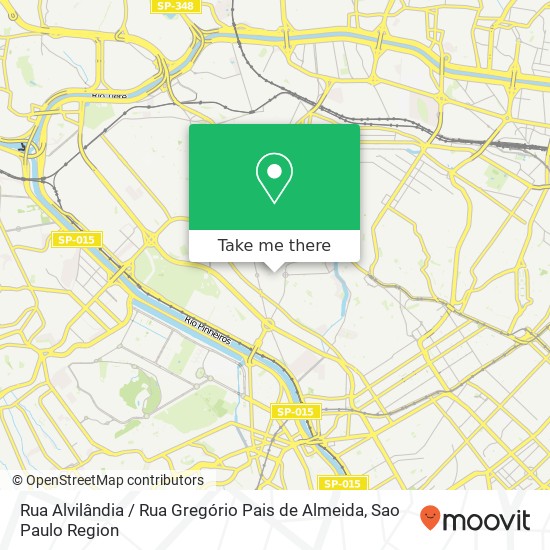 Rua Alvilândia / Rua Gregório Pais de Almeida map