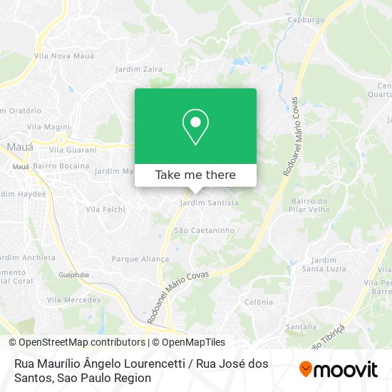 Mapa Rua Maurílio Ângelo Lourencetti / Rua José dos Santos