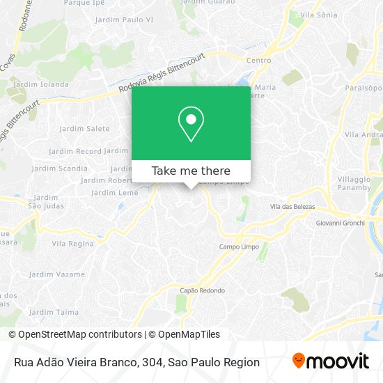 Mapa Rua Adão Vieira Branco, 304