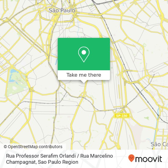 Rua Professor Serafim Orlandi / Rua Marcelino Champagnat map