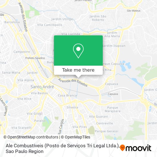 Ale Combustíveis (Posto de Serviços Tri Legal Ltda.) map