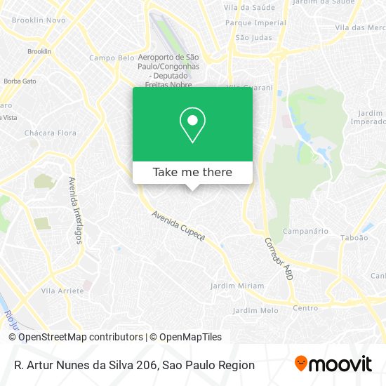 R. Artur Nunes da Silva 206 map