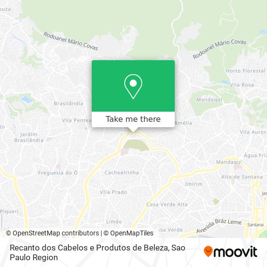 Recanto dos Cabelos e Produtos de Beleza map