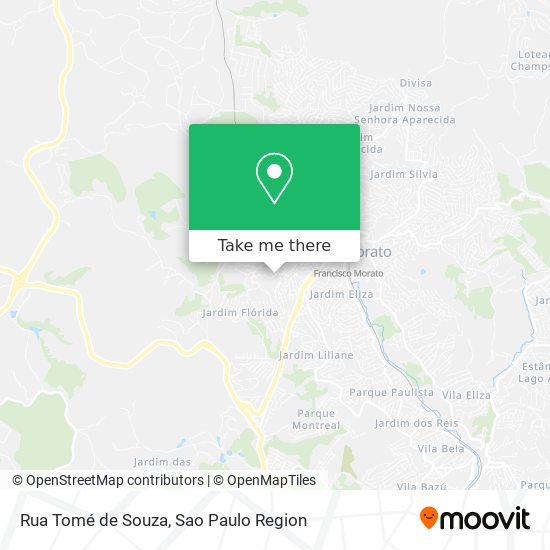 Mapa Rua Tomé de Souza