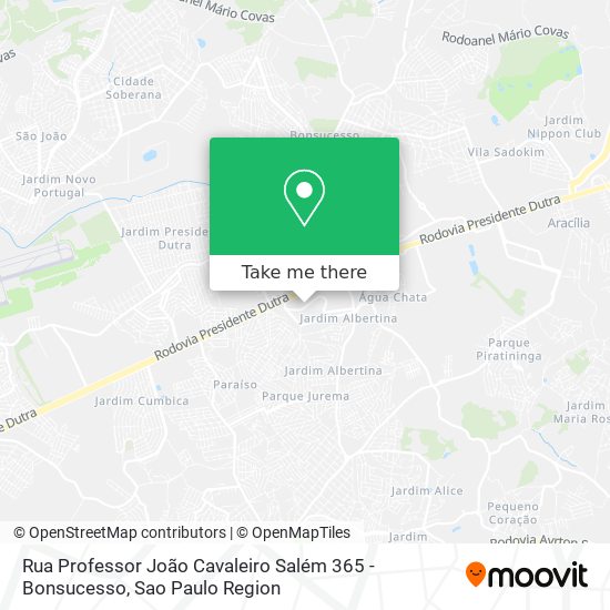 Mapa Rua Professor João Cavaleiro Salém 365 - Bonsucesso