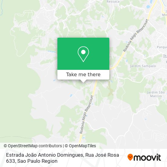 Estrada João Antonio Domingues, Rua José Rosa 633 map