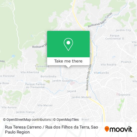 Rua Teresa Carreno / Rua dos Filhos da Terra map