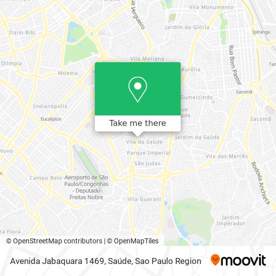 Mapa Avenida Jabaquara 1469, Saúde