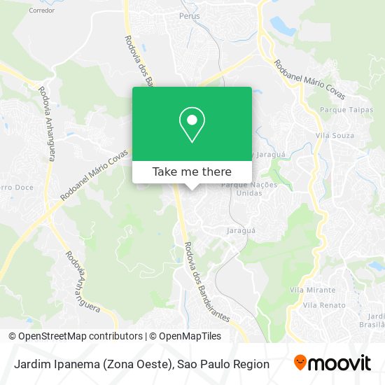 Mapa Jardim Ipanema (Zona Oeste)