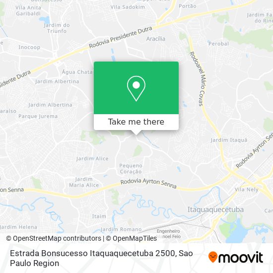 Estrada Bonsucesso Itaquaquecetuba 2500 map