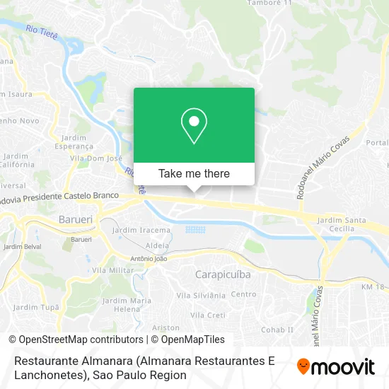 Restaurante Almanara (Almanara Restaurantes E Lanchonetes) map