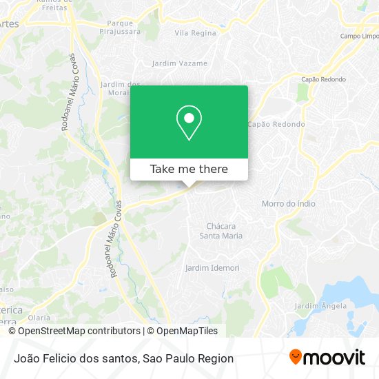 João Felicio dos santos map