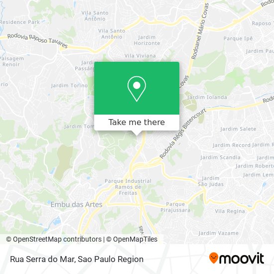 Rua Serra do Mar map