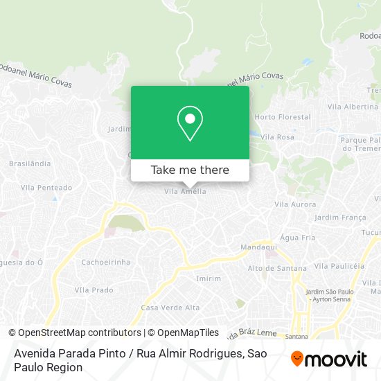Avenida Parada Pinto / Rua Almir Rodrigues map