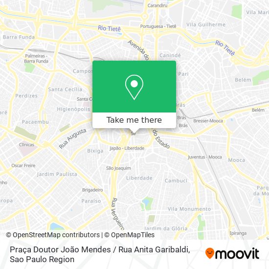 Praça Doutor João Mendes / Rua Anita Garibaldi map