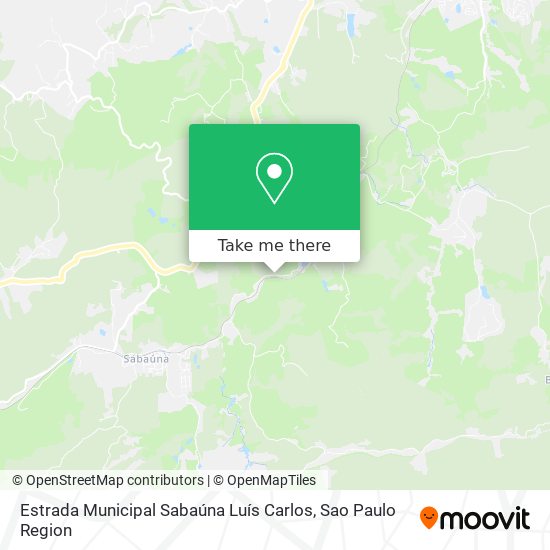 Mapa Estrada Municipal Sabaúna Luís Carlos