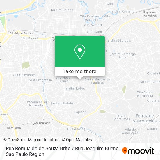 Rua Romualdo de Souza Brito / Rua Joãquim Bueno map