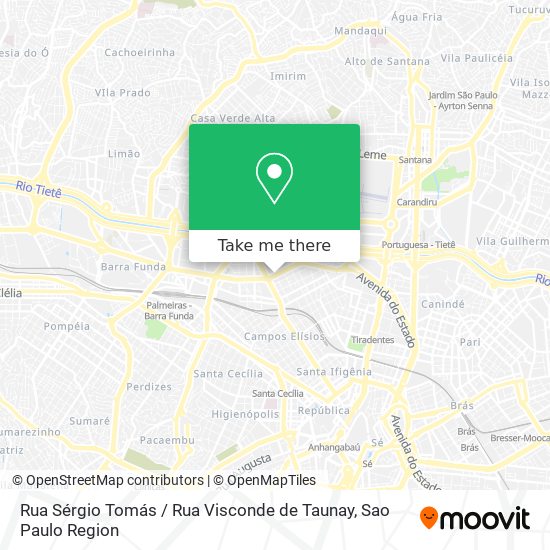 Rua Sérgio Tomás / Rua Visconde de Taunay map