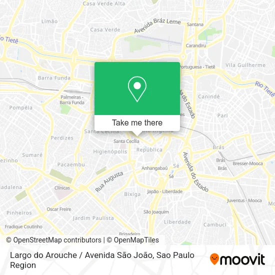 Largo do Arouche / Avenida São João map