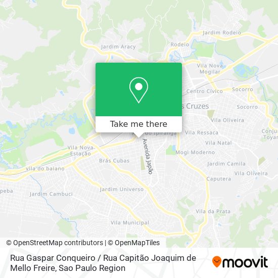 Mapa Rua Gaspar Conqueiro / Rua Capitão Joaquim de Mello Freire