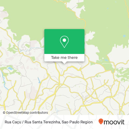 Mapa Rua Caçu / Rua Santa Terezinha