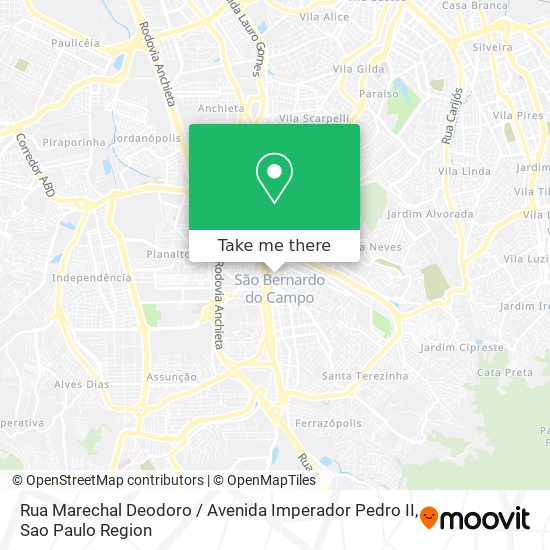 Rua Marechal Deodoro / Avenida Imperador Pedro II map