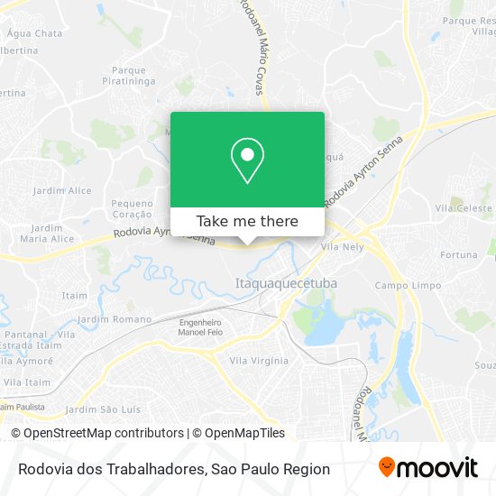 Rodovia dos Trabalhadores map