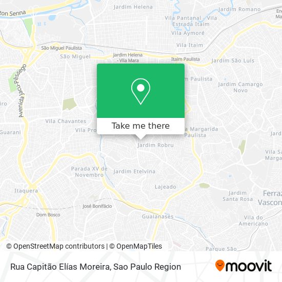 Mapa Rua Capitão Elías Moreira