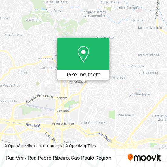 Mapa Rua Viri / Rua Pedro Ribeiro