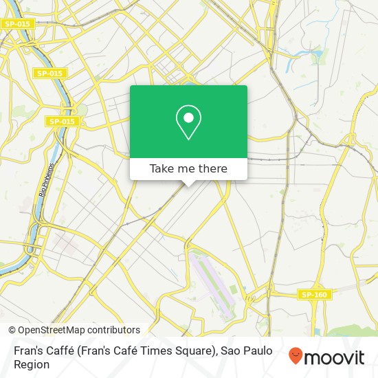 Mapa Fran's Caffé (Fran's Café Times Square)