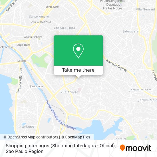 Shopping Interlagos (Shopping Interlagos - Oficial) map