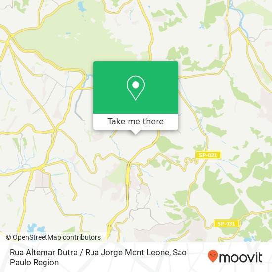 Mapa Rua Altemar Dutra / Rua Jorge Mont Leone