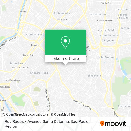 Rua Rodes / Avenida Santa Catarina map