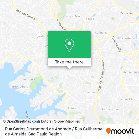 Mapa Rua Carlos Drummond de Andrade / Rua Guilherme de Almeida